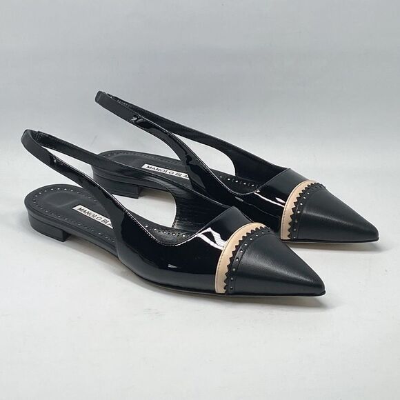 Manolo Blahnik Leather Slingback Flats size 36 - Picture 6 of 11